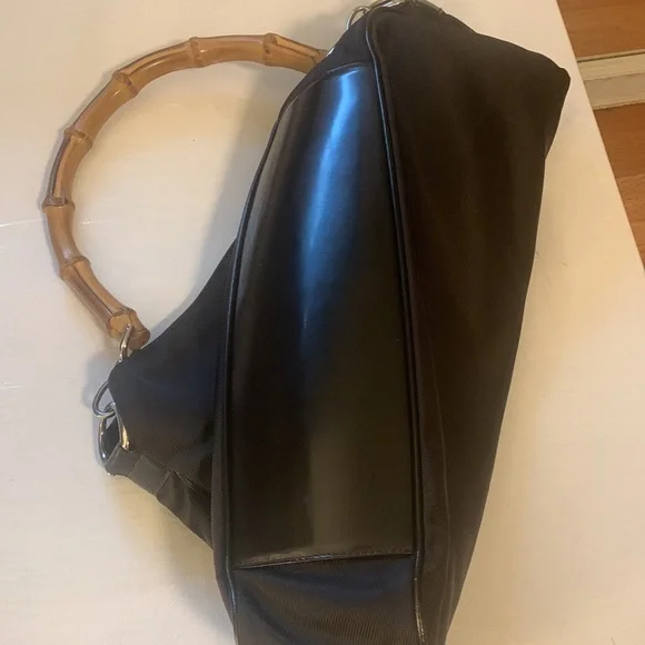 Gucci with Bamboo handle nylon and leather - Picture 5 of 13